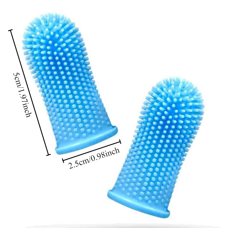 Super Soft Pet Finger Toothbrush for Dog Cat, Teeth Cleaning Breath Care Nontoxic Silicone Tooth Brush, Pet Products