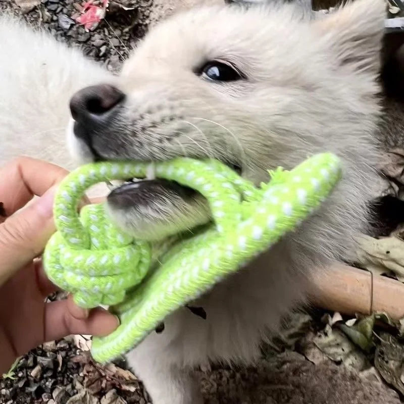Interactive Pet Chewing Toy Cotton Slipper Rope for Small to Large Dogs Dental Health Molar Chew Toy Dog Accessory for Training
