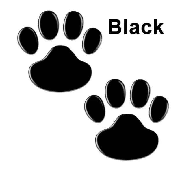 Car Stickers Creative Decals Paw 3D Animal Dog Cat Foot Prints Decal Car Motocycle Sticker Car Accessories