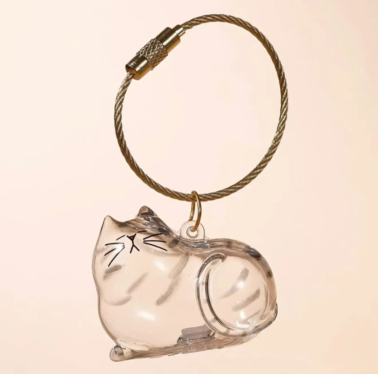 Pet Hair Memorial Keepsake Box & Bottle - Transparent Storage Container for Cat Fur, DIY Decor Gift for Pet Lovers Home Display