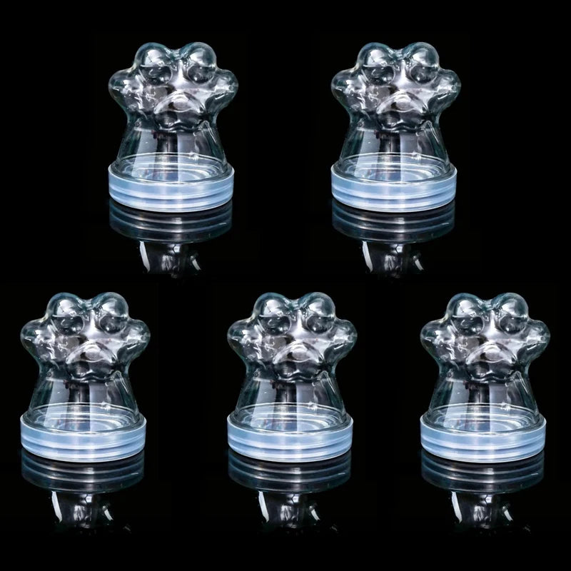Transparent Pet Fur Keepsake Bottle Pet Cat Hair Storage Jar Kawaii Cat Paw Shape Candy Jars  Multi-purpose Pet Memorial Gift
