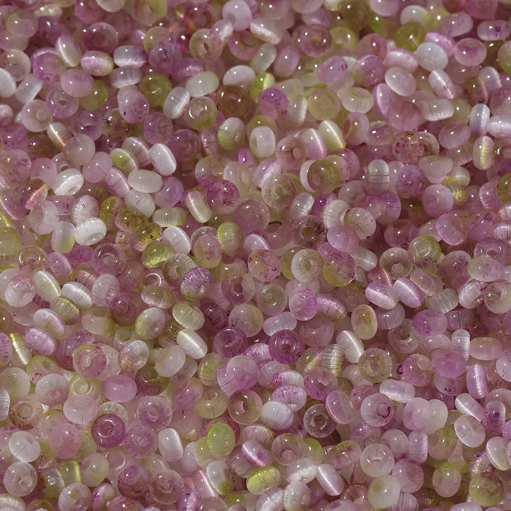 100Pcs/Lot 4mm Glass Imitation Cat Eye Round Beads for Handmade Making Jewelry DIY Bracelet Necklace Accessories