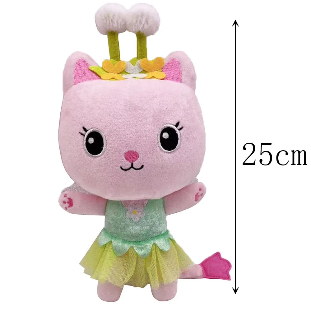 Popular Gaby Doll House Plush Toys Mercat Cartoon Filling Animal Smiling Cat Car Cat Embracing Gaby Girl Doll Children's Birthda