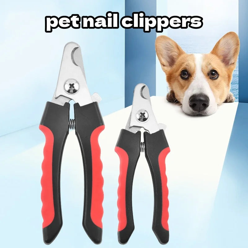 Stainless Steel Pet Nail Clippers Sickle Large Dog Cat Grooming Scissors Multifunctional Sharp Claw Trimmer Teddy Pet Supplies