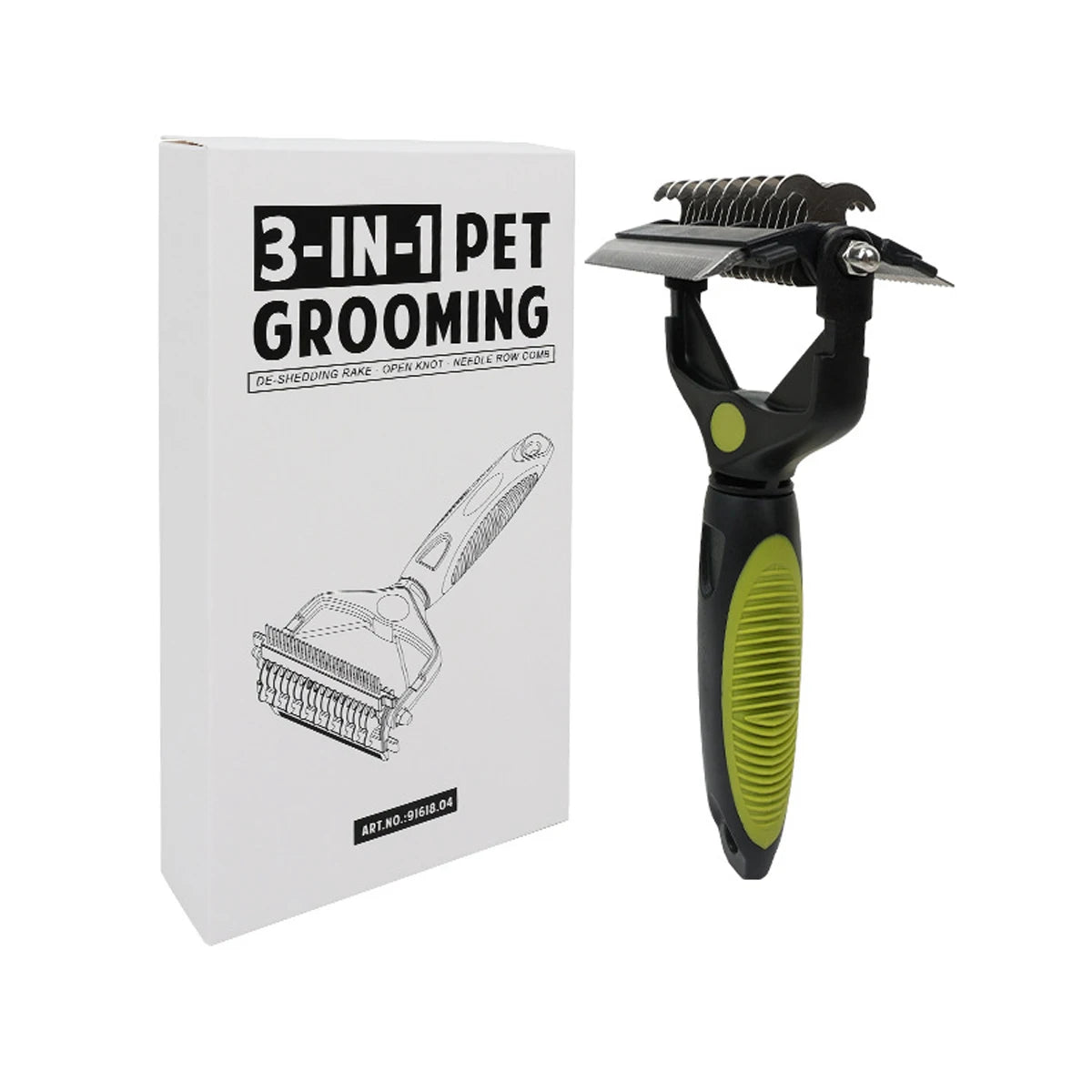3-in-1 Pet Grooming Brush Hairy Dog Combing the Hair Remover Removal Comb Long-haired Short Supplies Canine Hairdressing Brushes