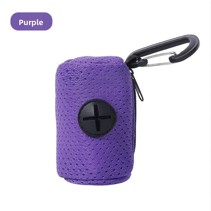 Dog Poop Bag Dispenser Hangingable Dog Poop Bag Holder Poo Bags Dispenser for Dogs Walking Garbage Bags Dispensers Pet Supplies
