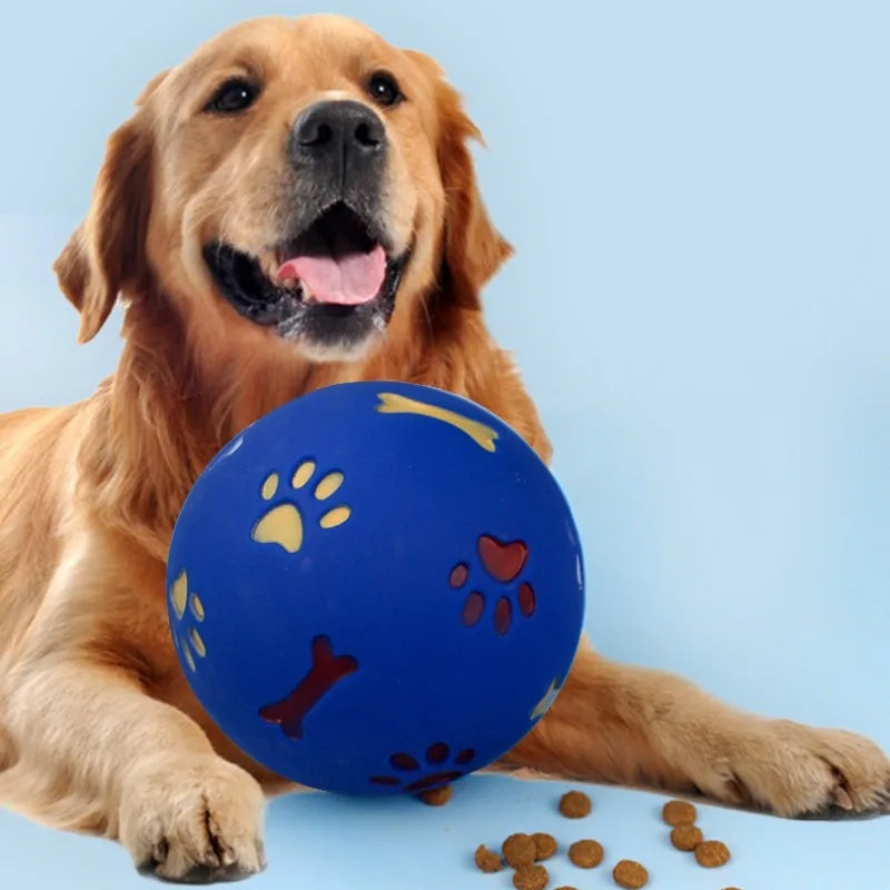 Slow Feeder Interactive Toy For Cats Dogs Leakproof Rubber Chew Ball Training Play Food Dispensing Pet Supplies