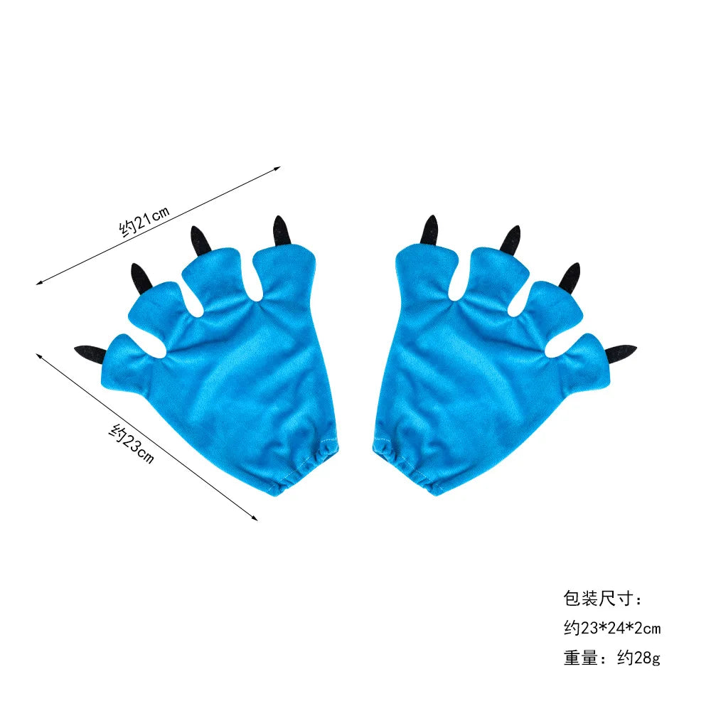 Hawaii Blue Monster Dog Costume Play Accessory Headband Bow Nose Kid Birthday Party Photography Props Experiment 626 Dress up