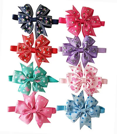 Handmade Bulk Pet Dog Bow Tie Bright Dogs Pets Accessories Cute Pet Dog Bowties Dog Grooming Products Pet Shop Dog Supplies