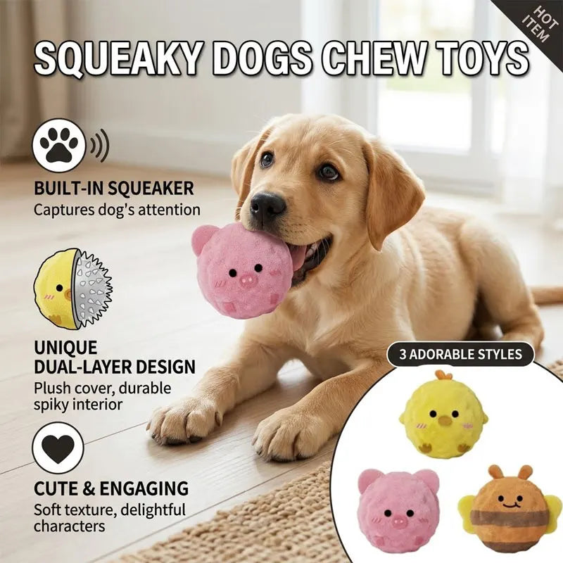 Plush Sound Dog Toy Interactive Training Dog Toy Relieve Boredom, Chew and Clean Teeth Cat and Dog Toy Pet Supplies