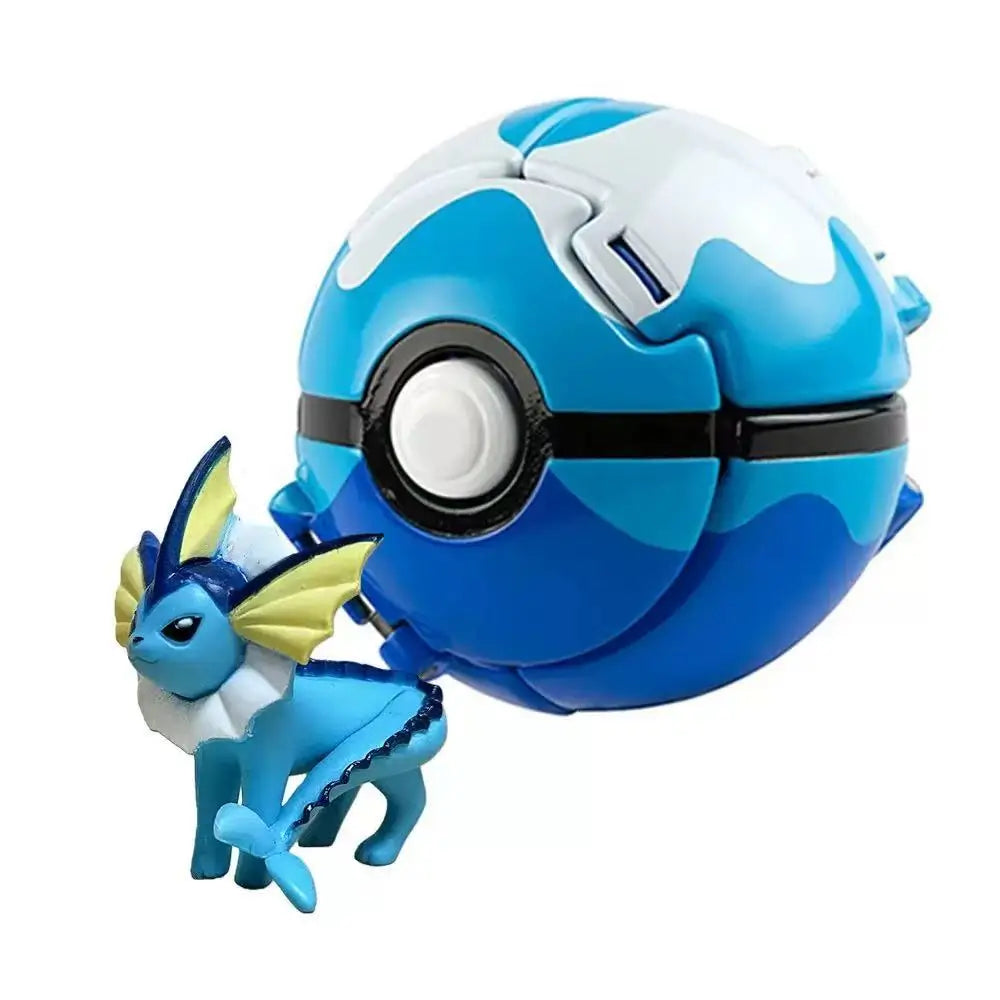 Pokemon Doll Ball Elf Pet Anime Action Doll Pikachu Charizard Mewtwo Bulbasaur Eevee Squirtle Eevee Pokeball Monster Toy Gift
