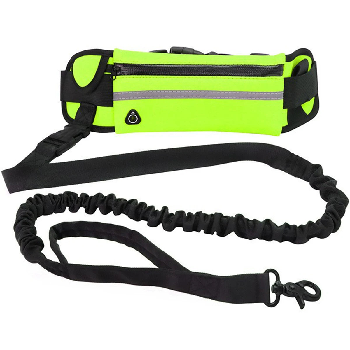 Hands Free Dog Leash Reflective Leash with Waist Bag Dog Traction Rope Retractable Elastic Belt for Running Walking Pet Products