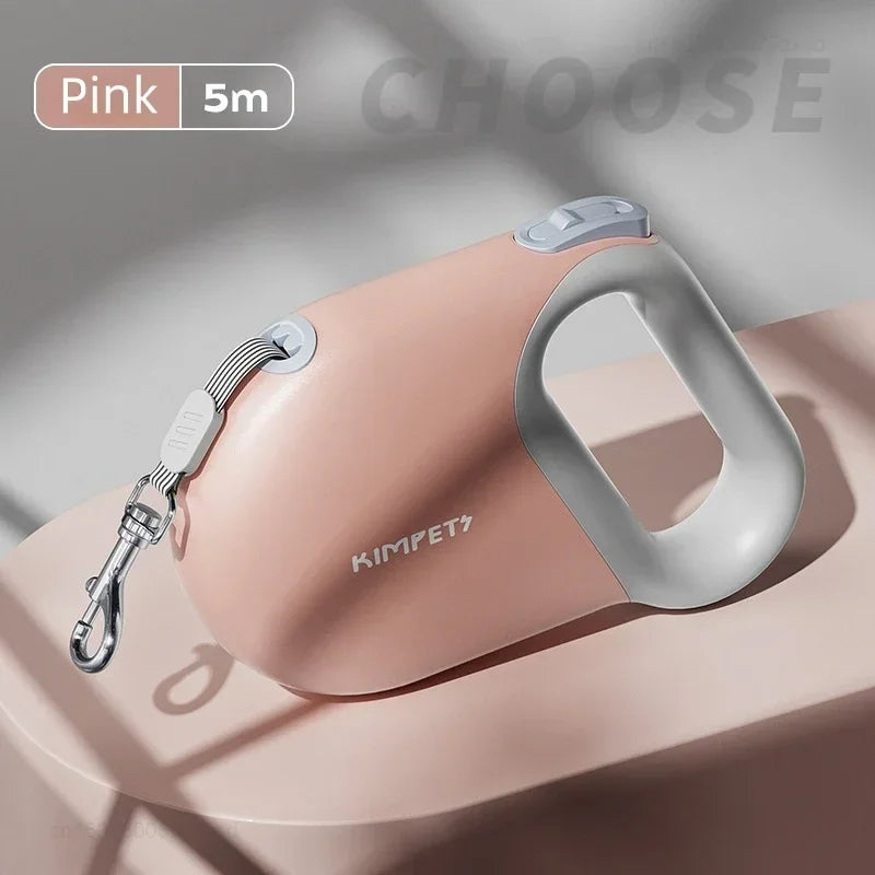5M Retractable Dog Leash Pet Leashes Traction Rope Reflective Belt Automatic Flexible For Small Medium Large Dog Products