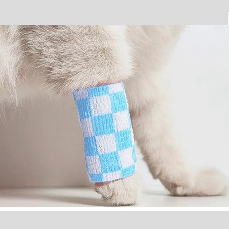 6 pcs Pet Puppys Anti Dirt Tool for Going Out Leggings Self Adhesive Bandages for Walking Dogs Feet Wrapping Protective Bandages