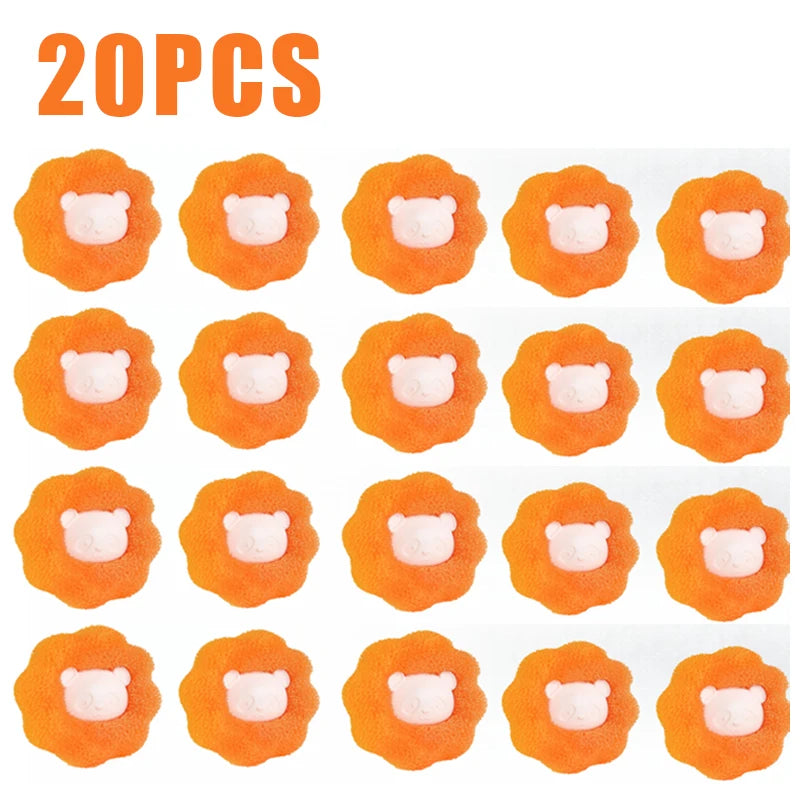 1/5/10PCS Laundry Ball Kit Reusable Washing Machine Hair Remover Ball Cleaning Lint Fuzz Pet Hairs Clothes Household Product