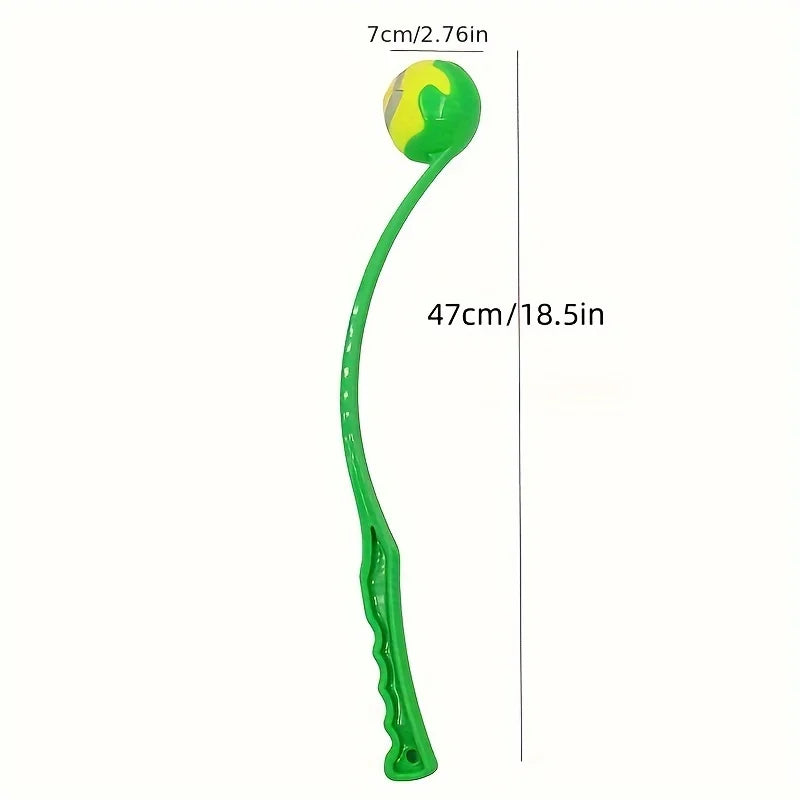 Dog Ball Launcher Toy Manual Tennis Ball Thrower for Dogs Outdoor Interactive Fetch Training Tool Pet Accessories Long Handle