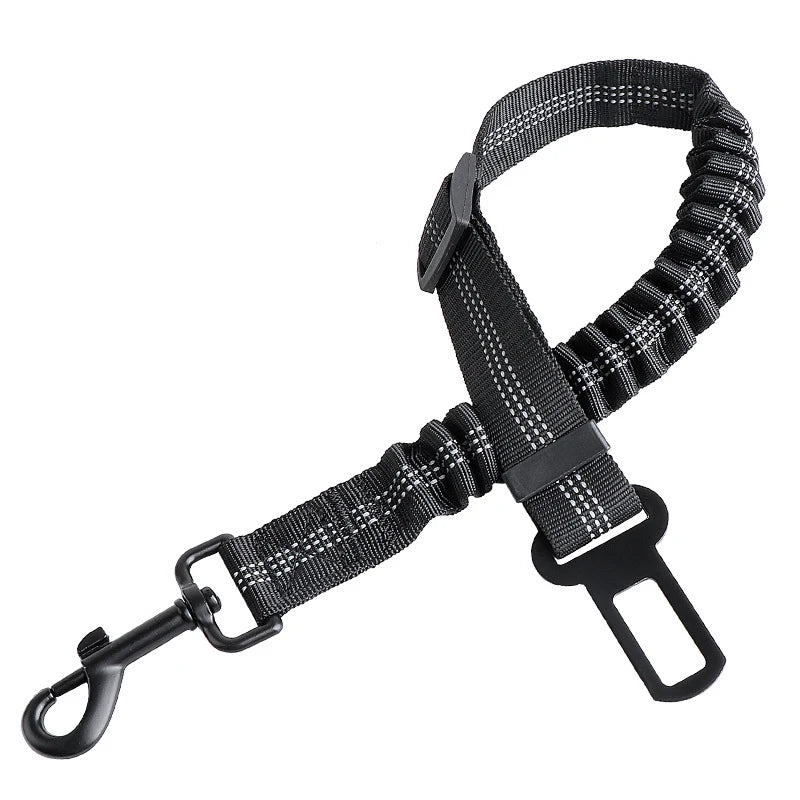 Pet Cat Dog Car Seat Belt Adjustable Safety Travel Clip Reflective Elastic Traction Rope French Bulldog Dog Accessories Supplies