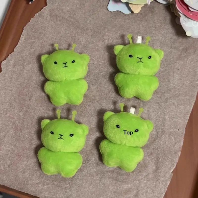 1Pc Alien Cat Plush Toy Cartoon Stuffed Animal Keychain Ugly Cute Backpack Pendant Party Gift Accessories
