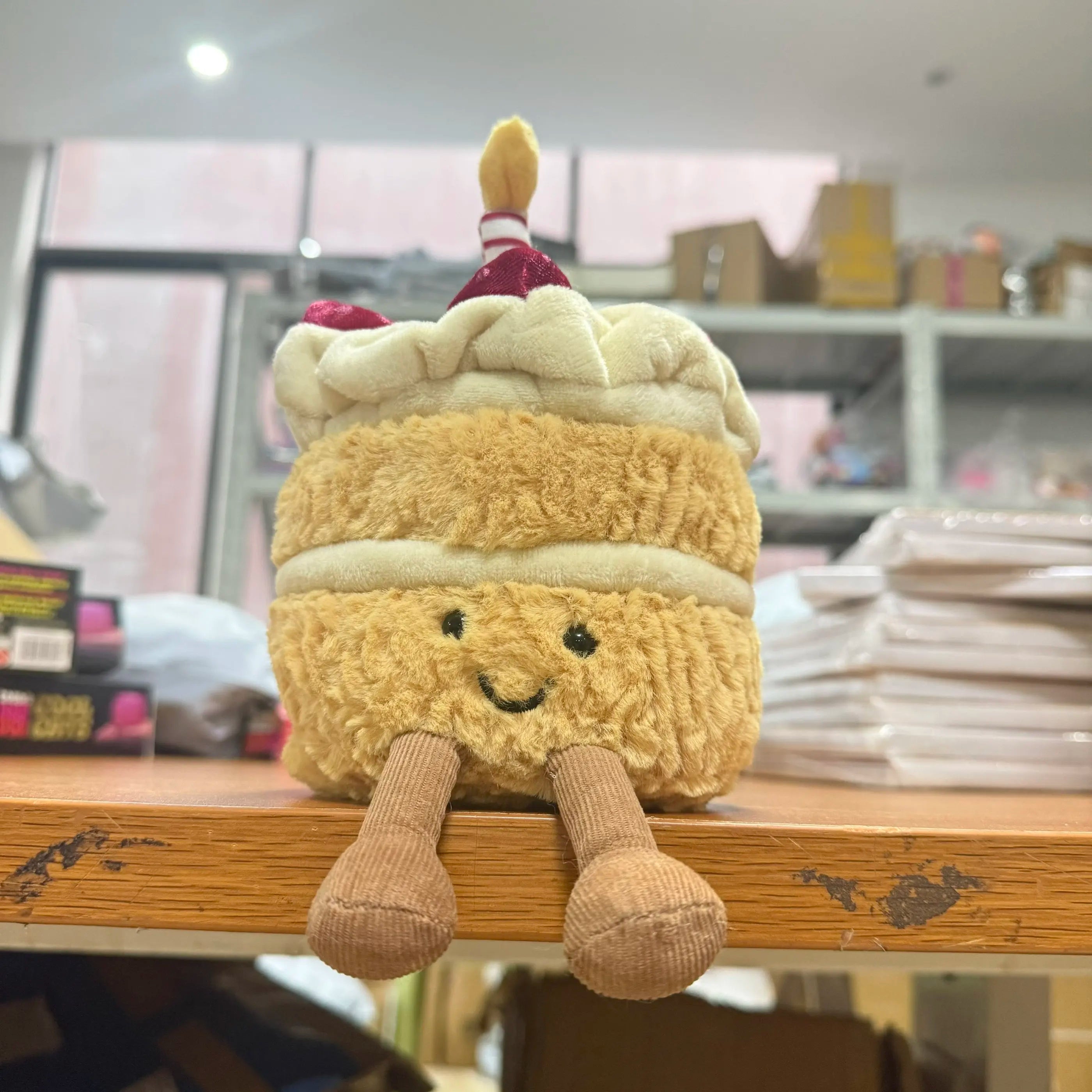 13cm Original Jelly New York Restaurant Muffin Doll Cat And Dog Play Interactive Companion Toy Girl Pet Christmas Gift