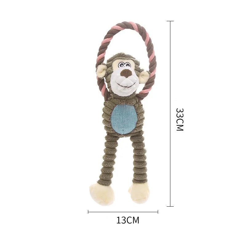 For Dogs Puppy Squeaker Squeaky Plush Bone Molar Dog Toy Pet Training Dog Accessories Fun Pet Toy Plush Chew Toy