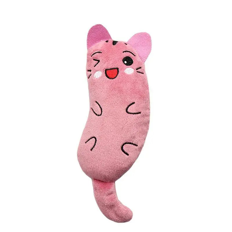 Funny Pet Plush Embroidery Catnip Toy Cat Expressive Mouse Toys Interactive Cat Toy Kitten Bite Resistance Toy Pet Accessories