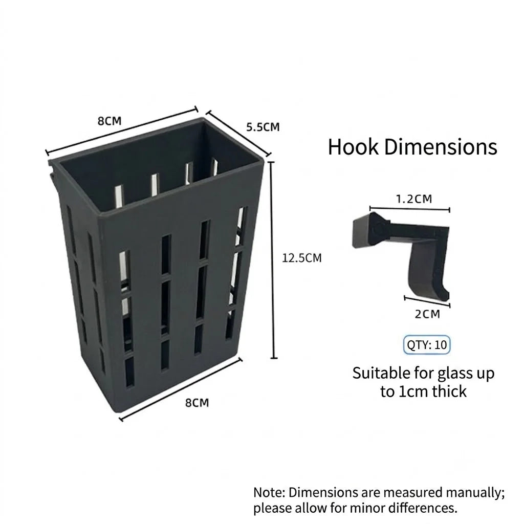 A Black Plant Support with Clips for Holding Aquatic Plants in Fish Tanks