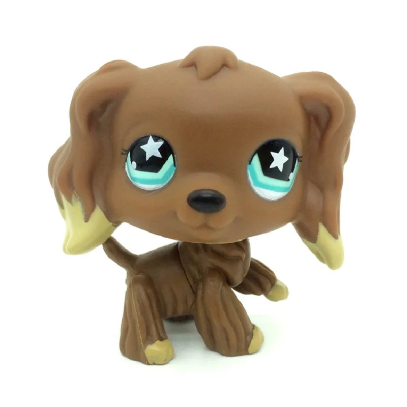 Rare Animal Pet Shop LPS Toy White Cat Original Picture Shepherd Cocker Spaniel Great Danish Kid Children Toy Gift
