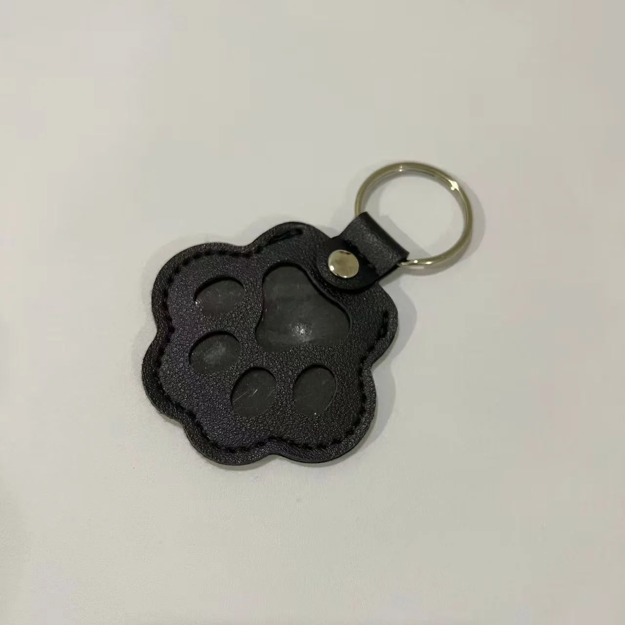 Dog Hair Collector Keychain Leather Pet Memorial Keepsake Fur Storage Pendant Charm Gift Keyring Anti Loss Pendant Accessories