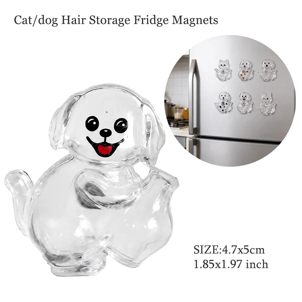 Cute Dog Pendant Keychain Pet Hair Collection Memorial Capsule With Key Ring Unique Keychain Novel Trendy Souvenir for Pet Lover