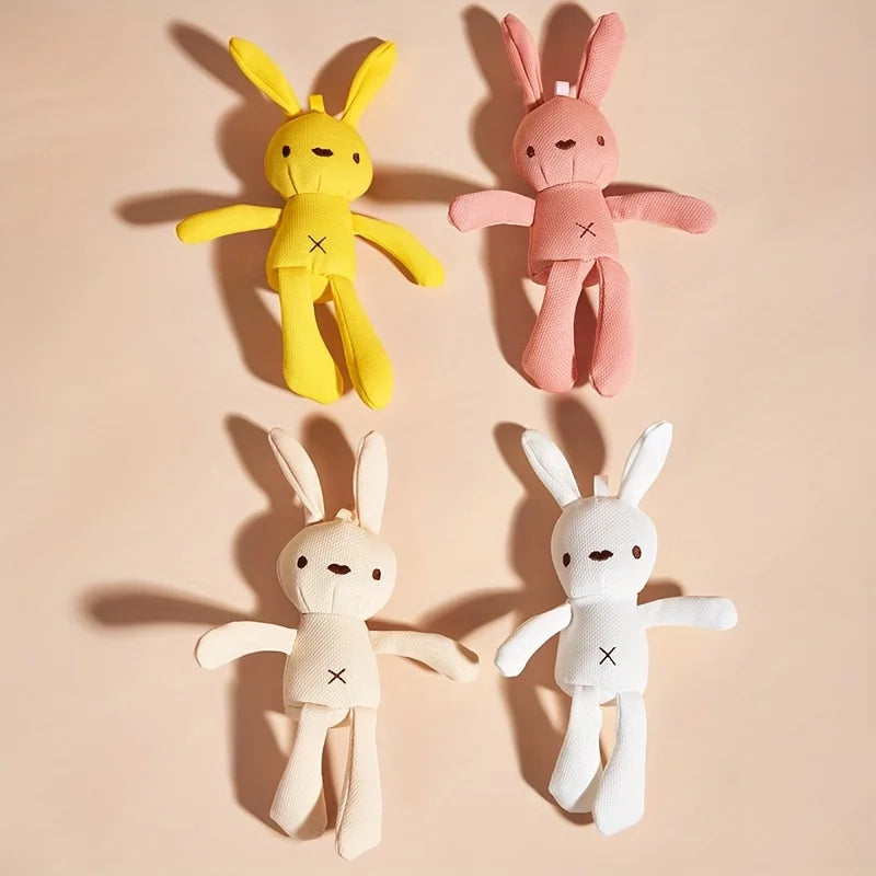 A Random Color Easter Cartoon Rabbit Pet Plush Toy with Dogs, Cats Interactive Play Valentine's Day, Party Birthday Gifts