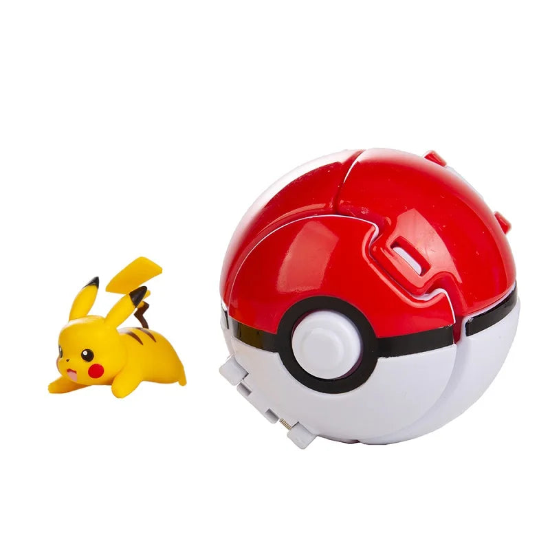 Pokemon Doll Ball Elf Pet Anime Action Doll Pikachu Charizard Mewtwo Bulbasaur Eevee Squirtle Eevee Pokeball Monster Toy Gift