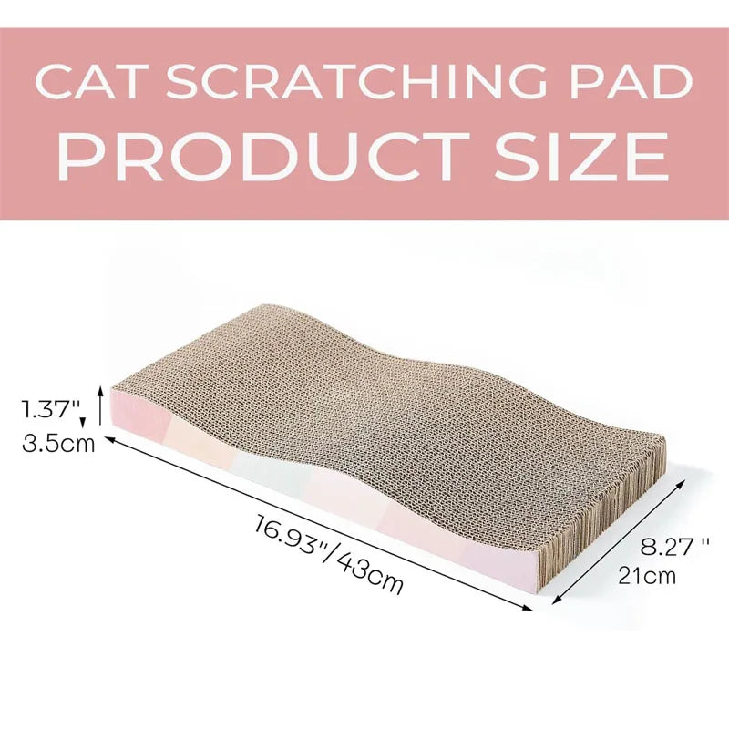 Durable Wear-resistant Multi-shaped Corrugated Cardboard Cat Scratcher Board Indoor Cat Grinding Claw Interactive Play Toy