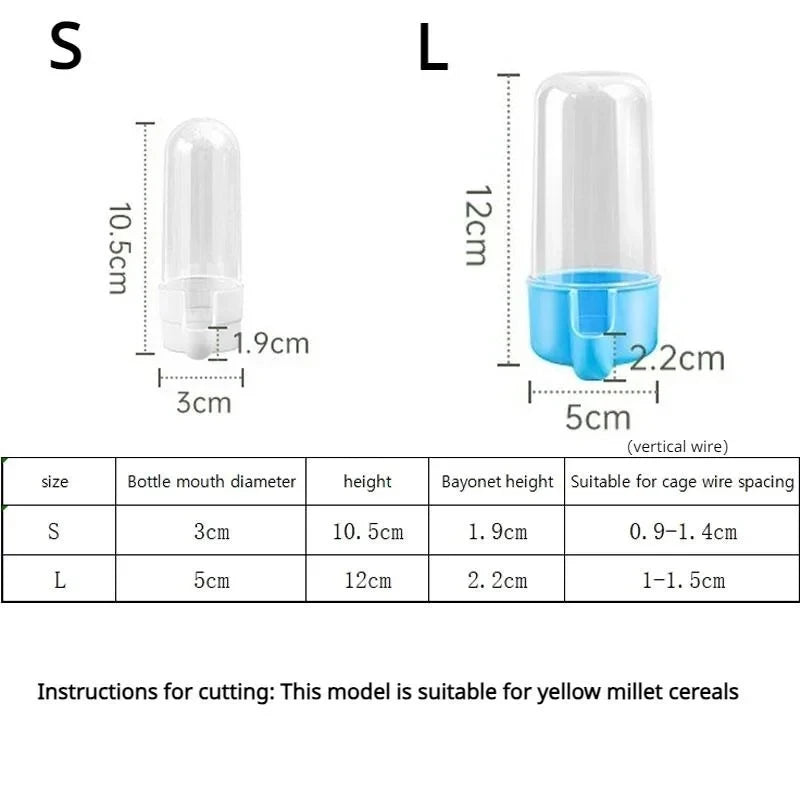 Hanging Pet Feeder Water Dispenser Pet Bird Food Box Squirrel Parrot Cage Accessories Birds Supplies