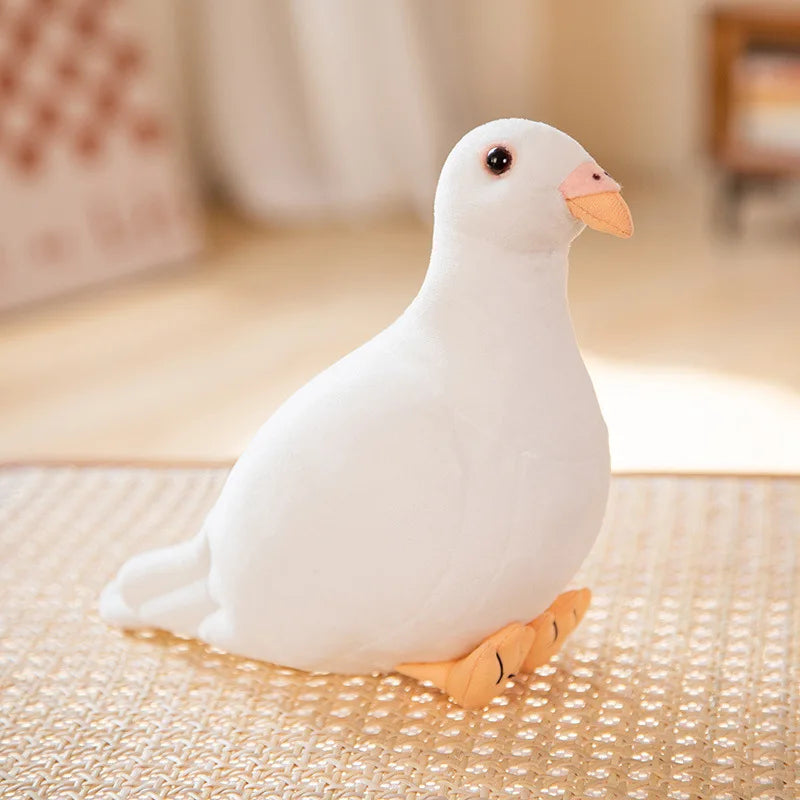 Dog Plush Chew Toy Interactive Cartoon Pigeon Shape Soft and Cute Peace Bird Animal Cute  As Gift for Kids