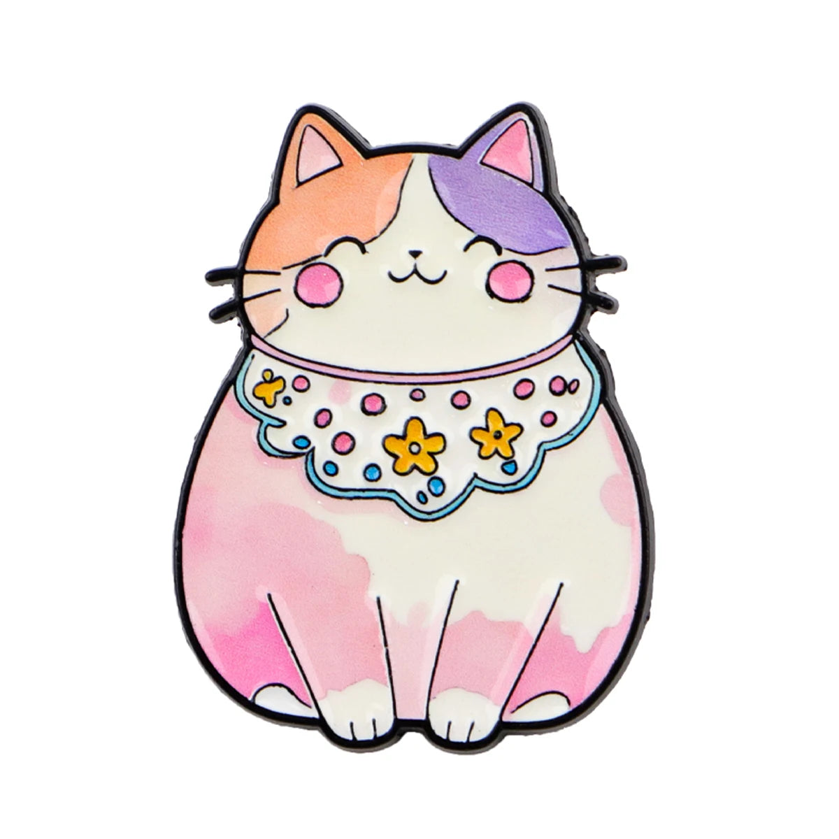 Cute Rainbow Galaxy Cat Enamel Pins Kawaii Cartoon Brooches Animal Lapel Badges Jewelry Gifts for Cat Lovers & Pride Accessories