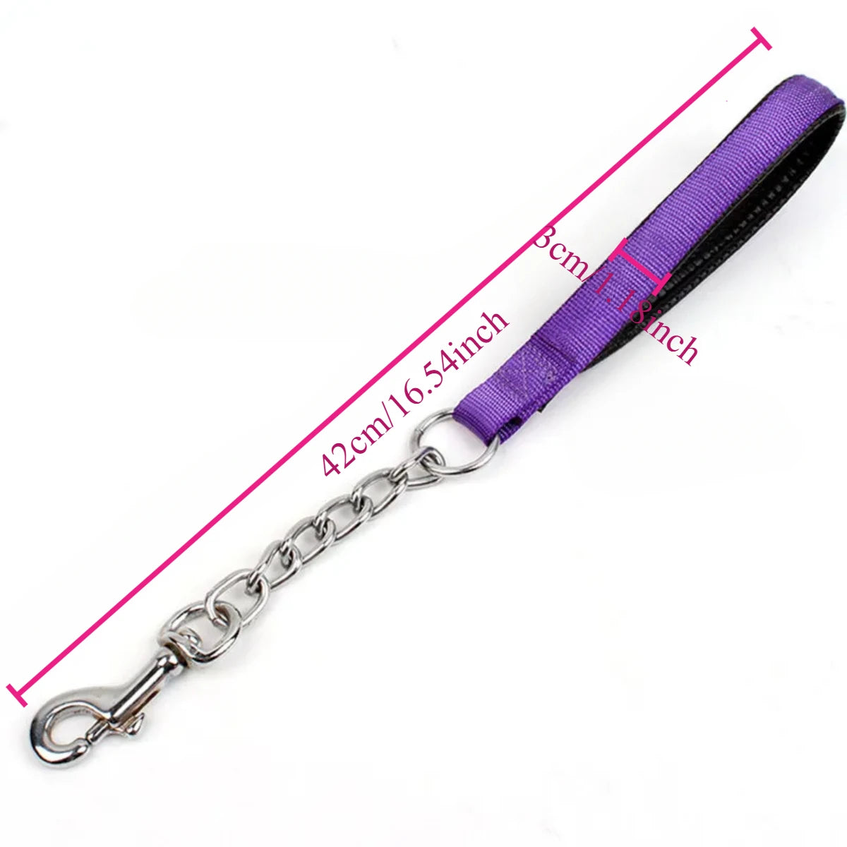 Dog Leash Stainless Steel Short Dog Leashs Chew Proof Leashes for Large Dogs Walking Traction Rope Nylon Dogs Chain Pet Products