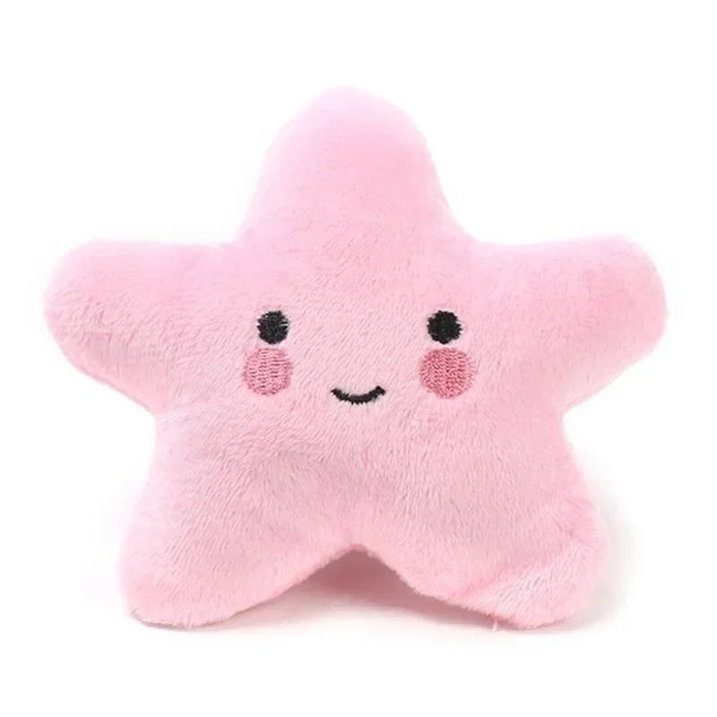 Pets Toys Plush Sounding Pentagram Toys Pets Chew Playing Fun Cute Puppy Dogs Cats Squeaky Toys Pets Supplies Accessories