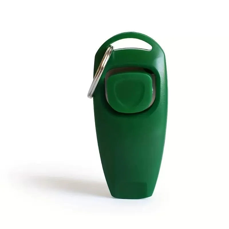 2‑in‑1 Dog Training Clicker & Whistle, Multifunctional Pet Trainer Tool with Keyring, Puppy Training Flute Clicker Pet Supplies