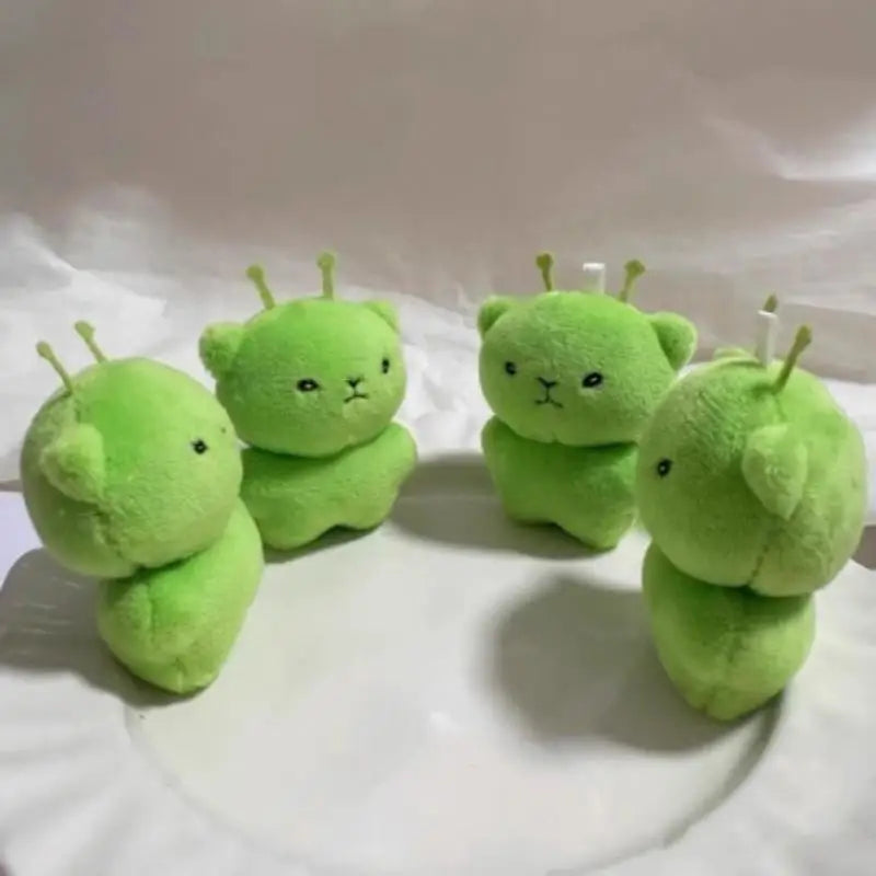 1Pc Alien Cat Plush Toy Cartoon Stuffed Animal Keychain Ugly Cute Backpack Pendant Party Gift Accessories