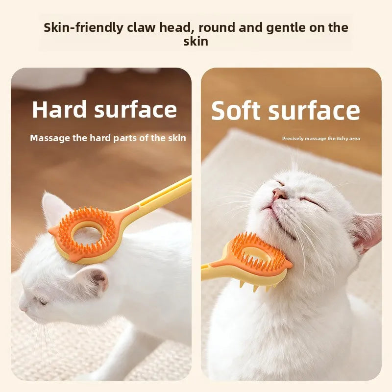 Interactive Cat Toy 2-in-1 Retractable Cat Teaser Cat Tickling & Massaging Toy for Kittens Relieve Boredom Pet Products