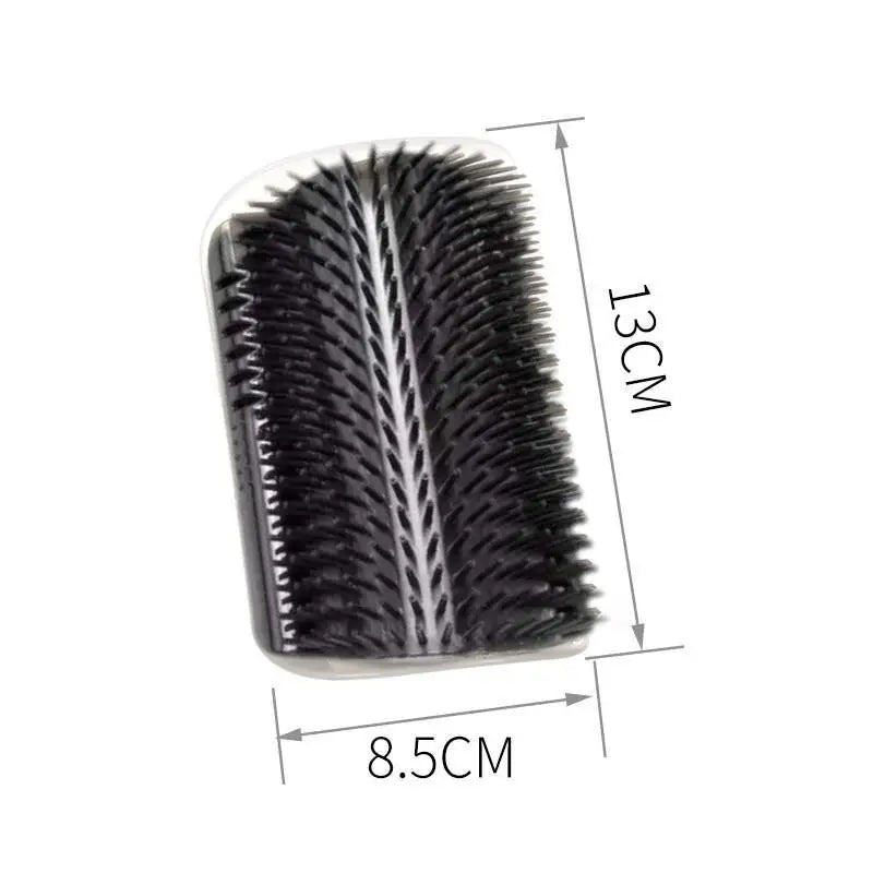 Cat Scratcher Massage Comb - Corner Scratching Brush with Catnip, Pet Deshedding Comb for Hair Removal, Grooming