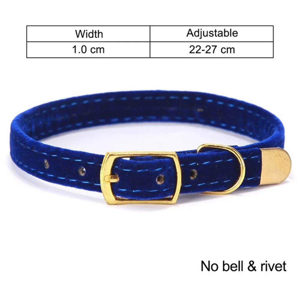 Cat Collar With Bell Safety Cat Collars Adjustable Puppy Dog Collar For Small Dog Kittens Solid Pet Collar Products Cat Necklace
