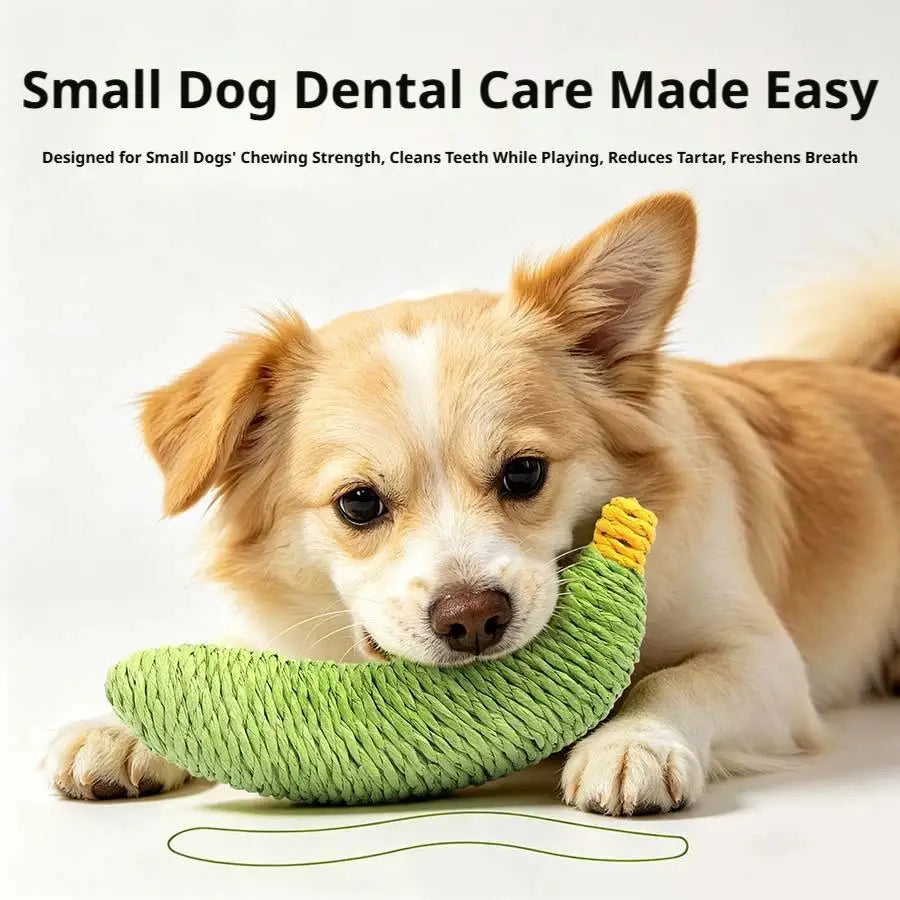 Cute Sisal Cat Toy Banana Shape Yellow Green Teeth Friendly Kitten Chew Toy Interactive Play Catnip Toy Accessory