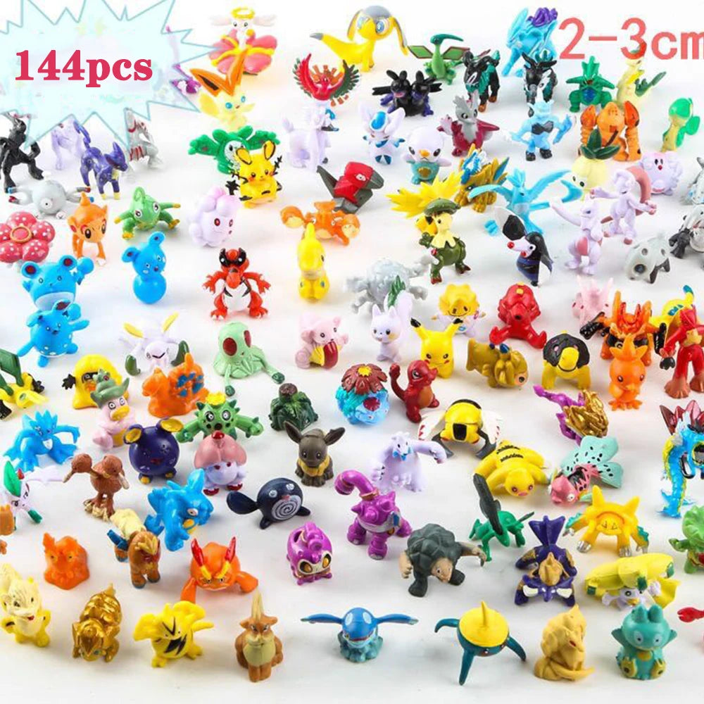 144 Pet Pok É Mon Figurines Pok É Mon Pok É Mon Twisted Egg Toy Dolls Children's Christmas Gifts