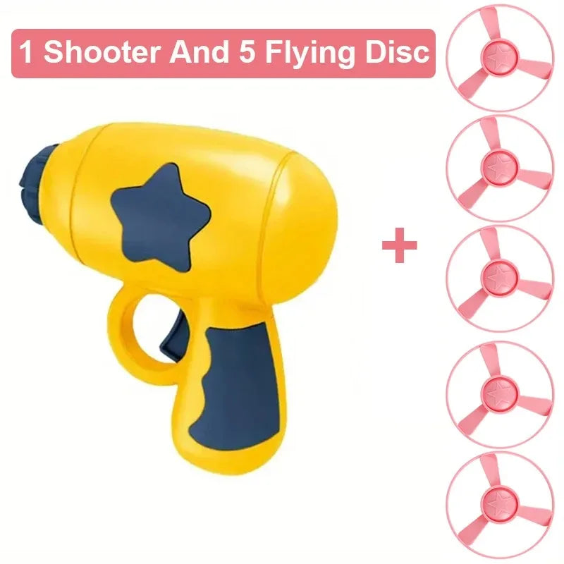 Funny Interactive Cat Toy Launcher Gun Mini Flying Disc Shooting Chaser for Kitten Training Games, Auto Eject Pet Supplies Gi