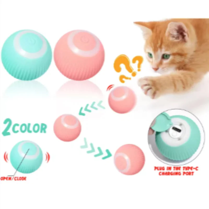 Smart Dog Toys Ball Electronic Interactive Pet Toy Moving Ball USB Automatic Moving Bouncing for Pet Birthday Gift Product