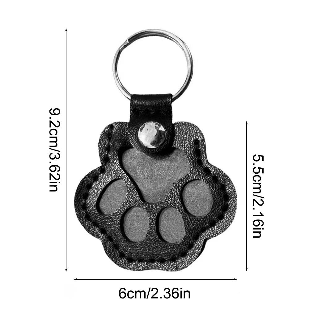 Pet Hair Storage Keychain, Dog Paw Photo, Cat And Dog Hair Bag, Commemorative Storage Bag, Commemorative Item
