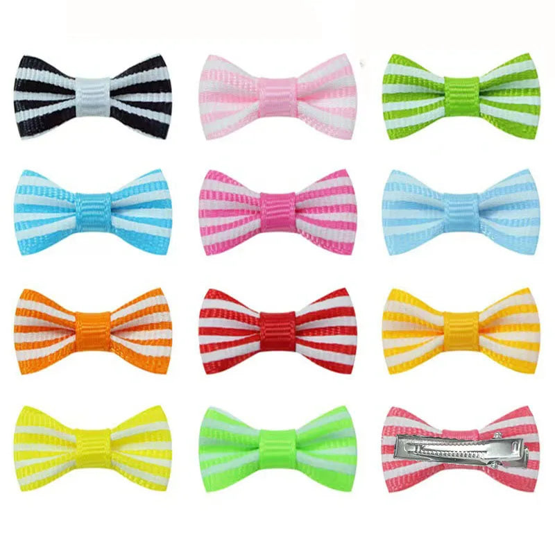 10/20Pcs Dot Pet Grooming Hair Clips Dog Cat Bows Hairpin Pet Girls Barrette for Small Dogs Supplies Pet Hair Grooming Acce