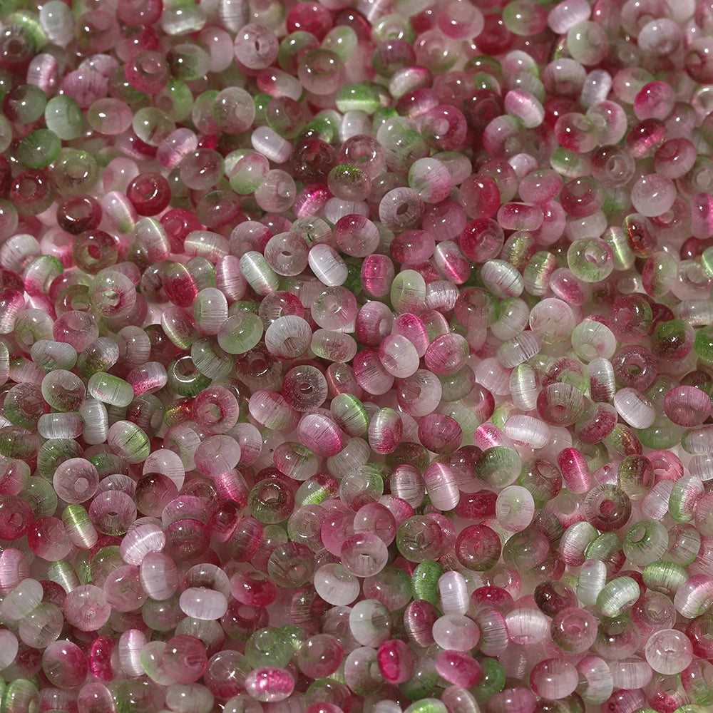 100Pcs/Lot 4mm Glass Imitation Cat Eye Round Beads for Handmade Making Jewelry DIY Bracelet Necklace Accessories