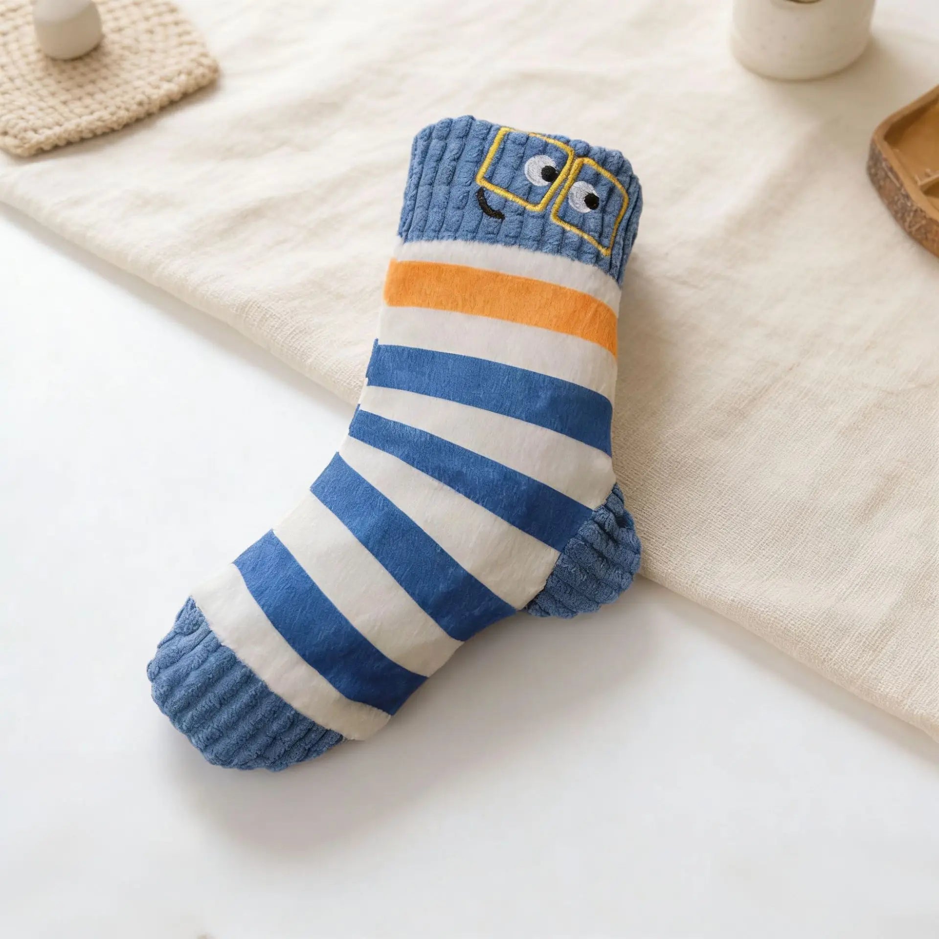 Cute Socks Plush Dog Play Toy Indestructible with Squeaker Food Hiding Pet Supplies Tooth Chew Safe Small Dog Tough Puppy Toys